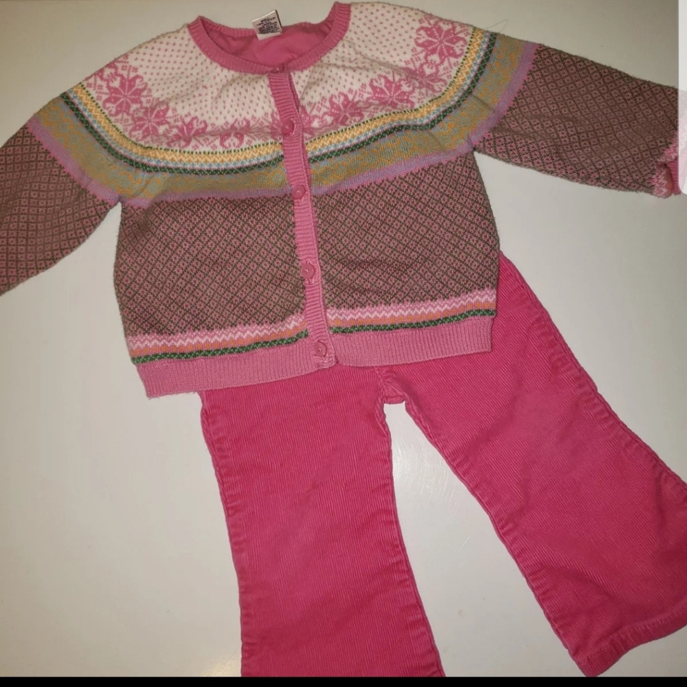 Baby Gap sweater and Carters 6-12 month outfit